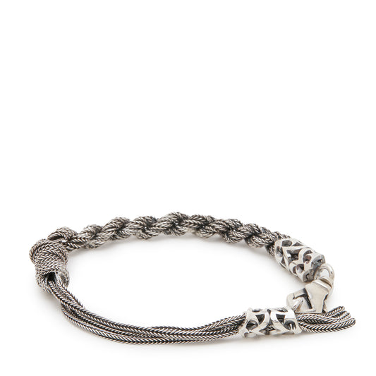 E.BICOCCHI i Braided sterling silver bracelet