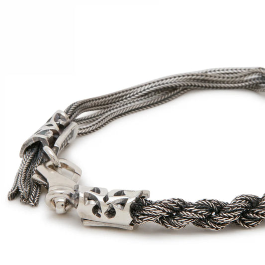 E.BICOCCHI i Braided sterling silver bracelet